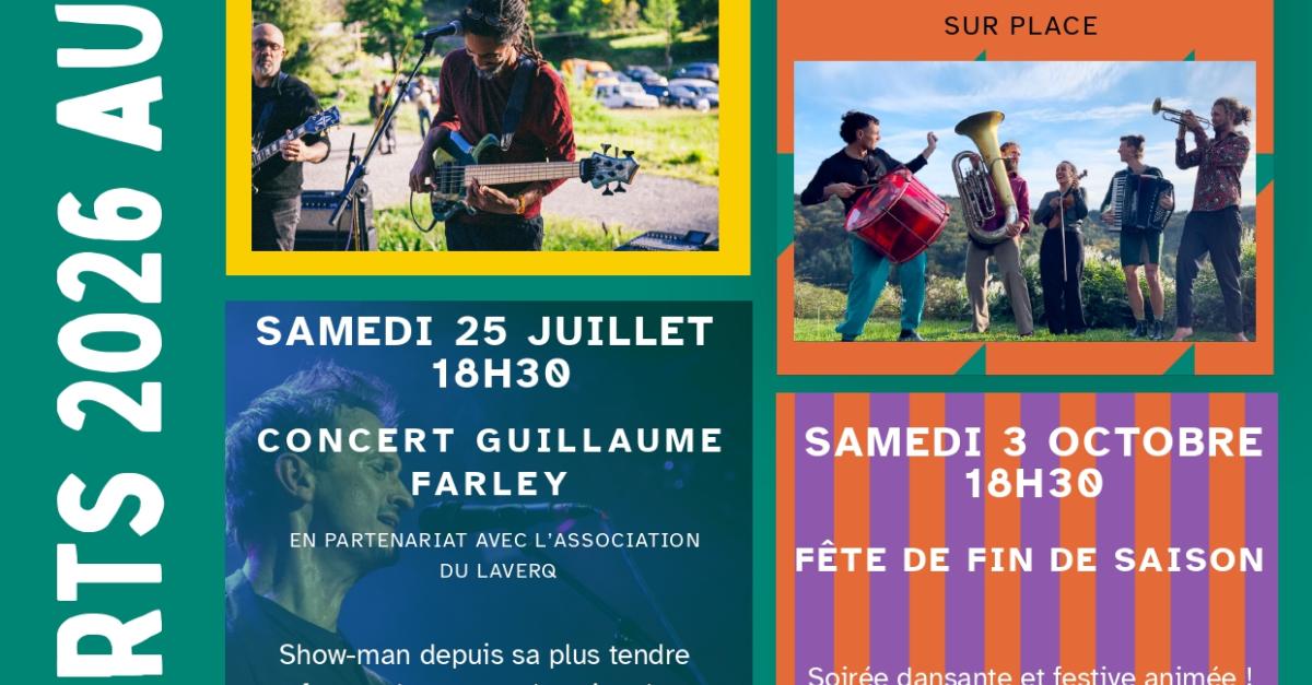Programmation Concert PROGRAMMATION CONCERTS LAVERQ 2026