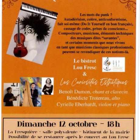 AFFICHE CONCERT CLASSIQUEMENT PUNK