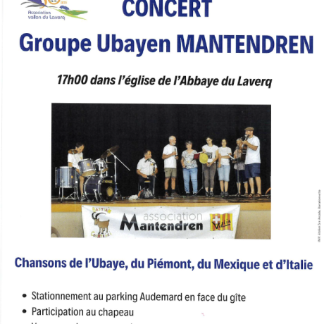 AFFICHE CONCERT MANTENDREN
