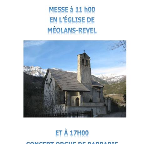 AFFICHE MESSE ET CONCERT