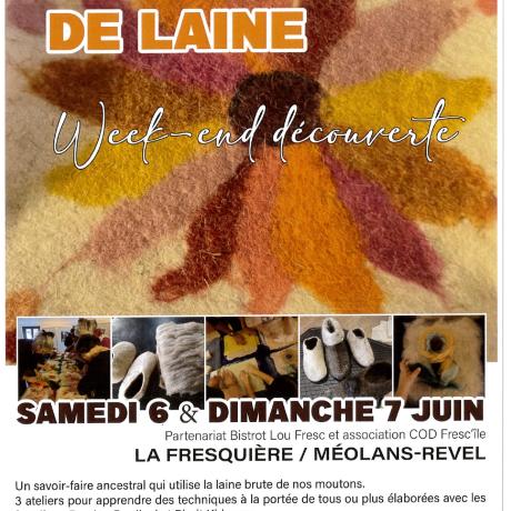 AFFICHE WEEK END  FEUTRAGE BDP MÉOLANS-REVEL