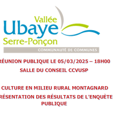 REUNION PUBLIQUE CCVUSP