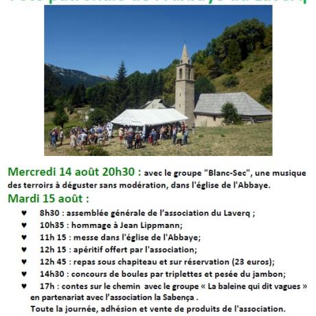 FETE PATRONNALE DU LAVERQ 14 ET 15 AOÛT 2024