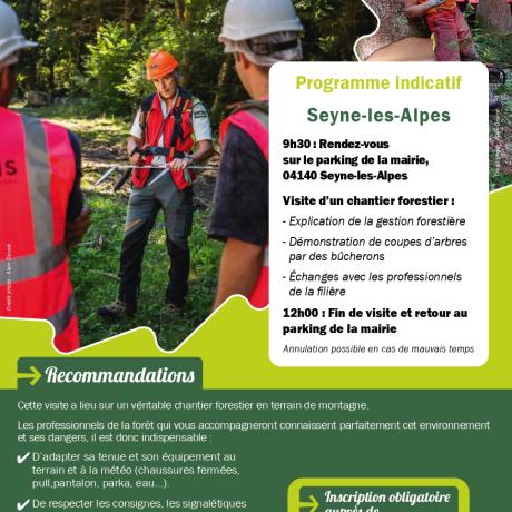 "Vis ma vie de Bucheron" à Seyne - jeudi 7 aout de 9h30 à12h
