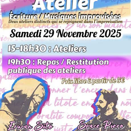 AFFICHE ATELIER ÉCRITURE