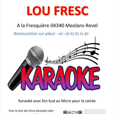 KARAOKE LE 26/08/2024 - 20H00 - BISTROT LOU FRESC