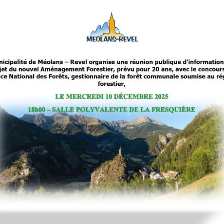 REUNION PUBLIQUE AF ONF COMMUNE