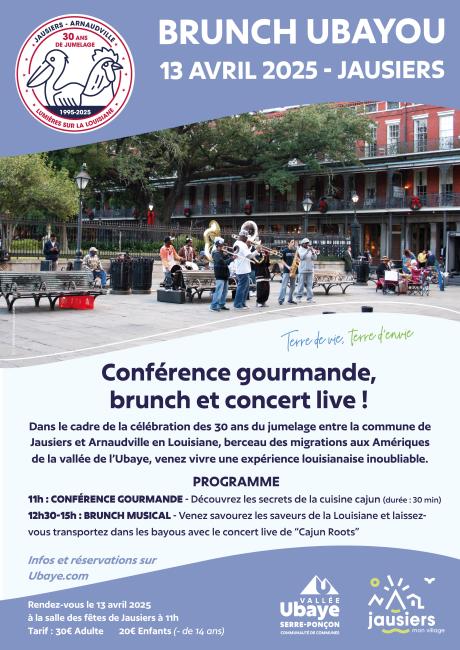 Evénement Brunch Louisiane 13 avril