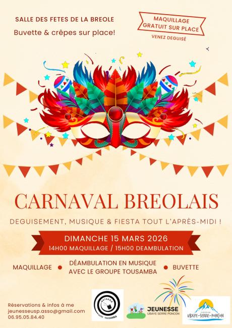 affiche carnaval La Bréole