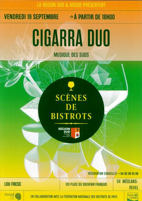 AFFICHE CIGARRA DUO