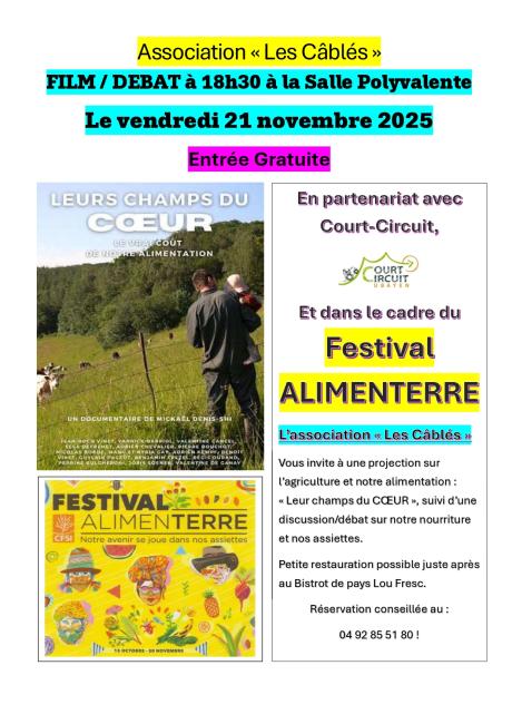 AFFICHE FESTIVAL ALIMENTERRE AFFICHE FESTIVAL ALIMENTERRE