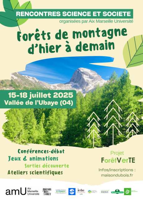 AFFICHE FORÊT DE MONTAGNE D'HIER À DEMAIN AFFICHE FORÊT DE MONTAGNE D'HIER À DEMAIN