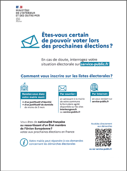 INSCRIPTIONS LISTES ELECTORALES
