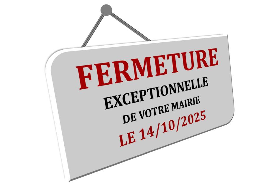 FERMETURE MAIRIE 14102025