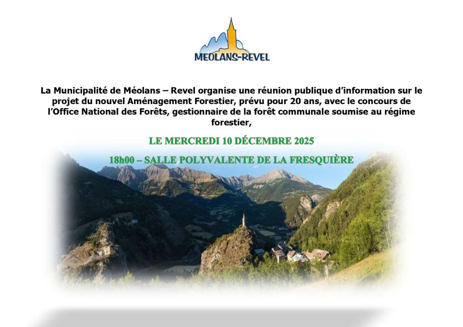 REUNION PUBLIQUE AF ONF COMMUNE